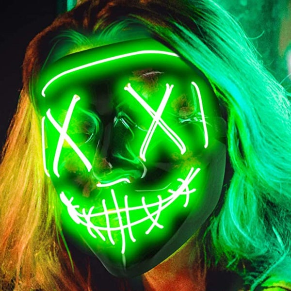 LED Light UP Mask, Mask for Cosplay Halloween Costume Masquerade Parties62934714632962111