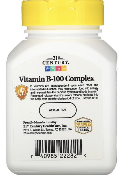 VITAMIN B-100 COMPLEX 60 TABS - PROLONGED RELEASE - E1027 Carousel 4