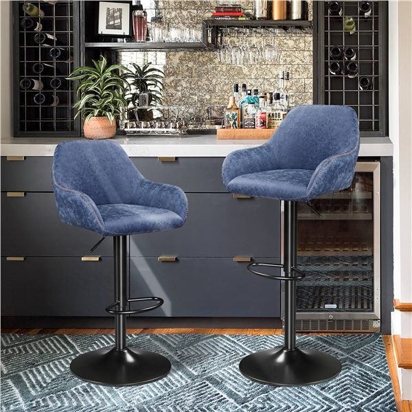 2pcs Vintage Bar Stools Set Carousel 1
