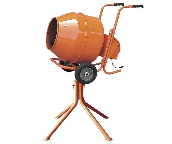 CEMENT MIXER WITH STAND: PCM 5 with honey comb pallet,Orange color XH-PCM5-HS Carousel 1