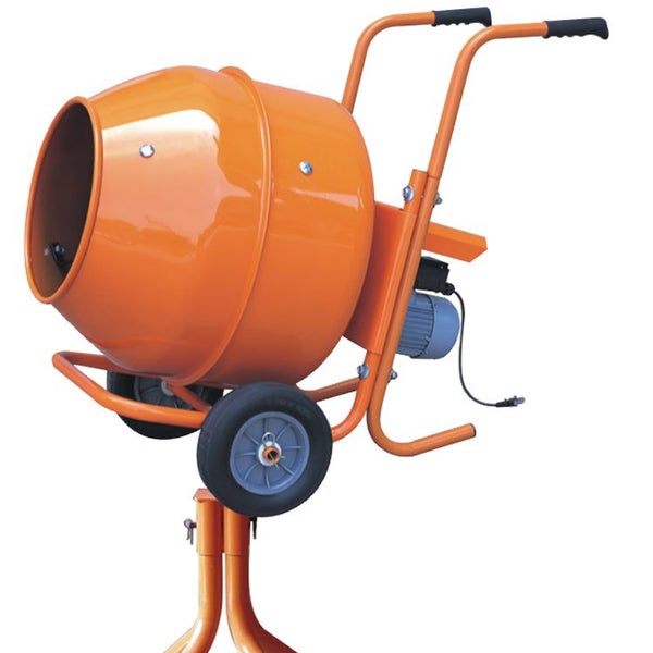 CEMENT MIXER WITH STAND: PCM 5 with honey comb pallet,Orange color XH-PCM5-HS Carousel 2