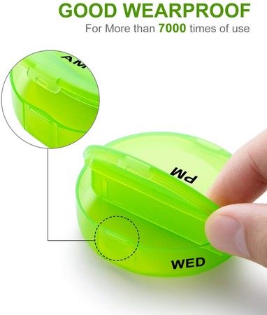 Pill Box Medicine Storage Organizer Carousel 8