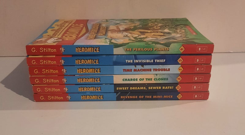 Geronimo Stilton Heromice Book 4,5, 7,8,10 & 11 × Carousel 2