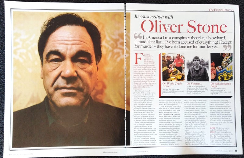 Oliver Stone movie magazine clippings Carousel 1