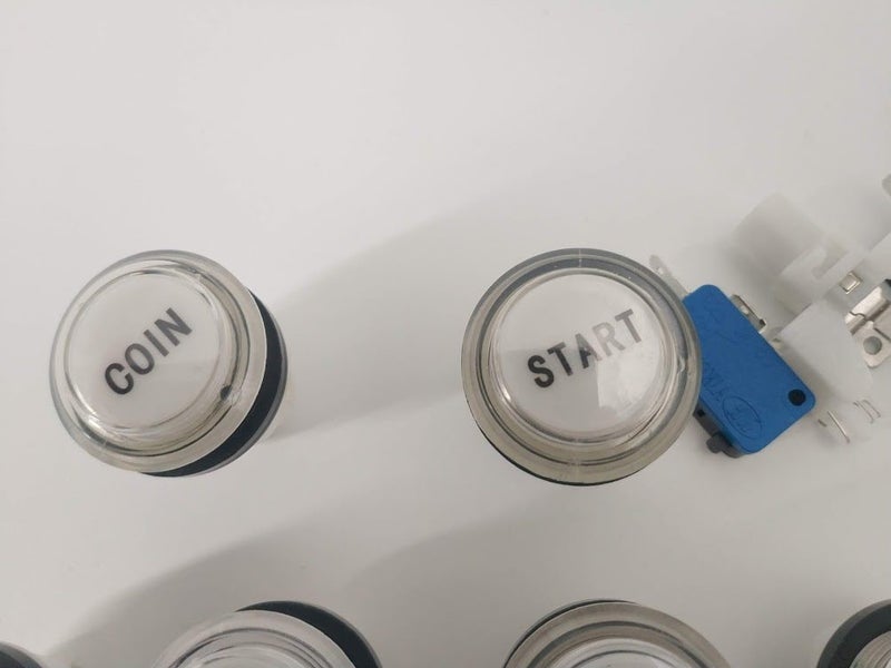 Arcade led buttons, 1.2.3.4p, start conin 24mm Carousel 2