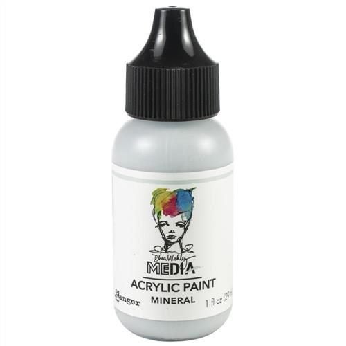 Ranger Ink Dina Wakley Media Acrylic Paint 1oz Mineral Carousel 1