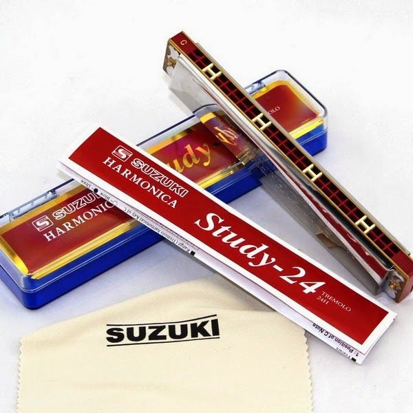 Brand New Suzuki Study-24 24 Holes Harmonica (A, G, F and C Key can be choosed) Carousel 2