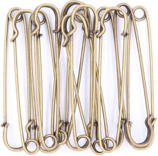 Safety Pins Large Heavy Duty Safety Pin - 15pcs Blanket Pins Stainless Carousel 1