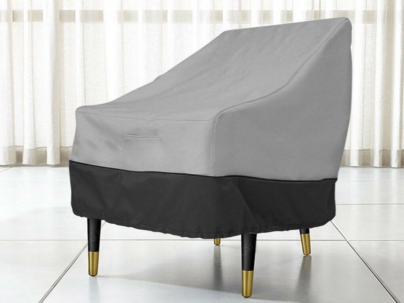 80x85cm Outdoor Patio Chair Cover Lounge Single Seat Sofa Furniture Cover Grey Carousel 2