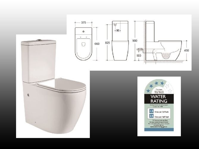 **Brand New**Extra Height Back To Wall Toilet Suite Carousel 3
