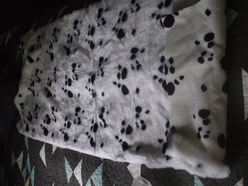 Faux Fur - Black and White - Animal Print Carousel 1
