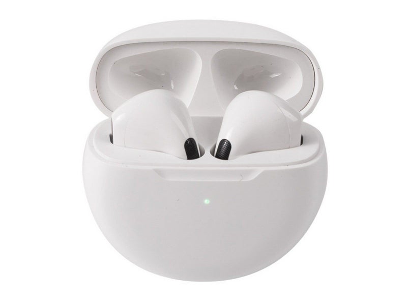 Wireless Bluetooth Headphones Sports Earbuds with Charging Case White Carousel 3