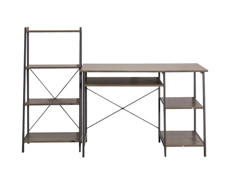 Desk with Bookcase Set Carousel 13