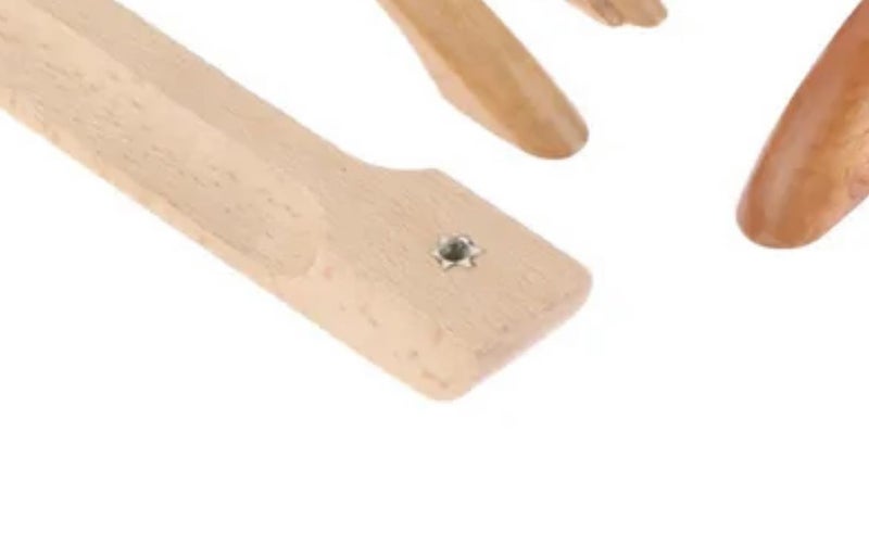 Retro grooved wooden furniture handle chunky 112mm L- 96mm pitch cc solid beech Carousel 3