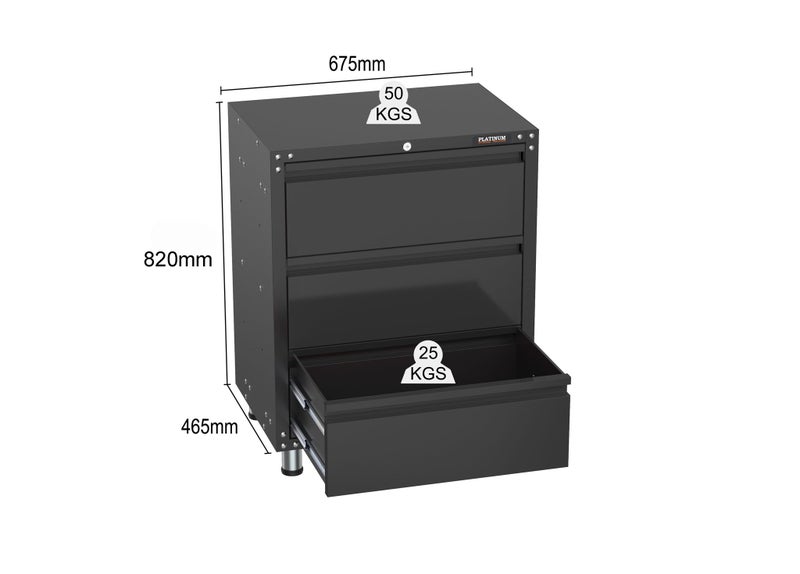 3 drawer base cabinet Carousel 2