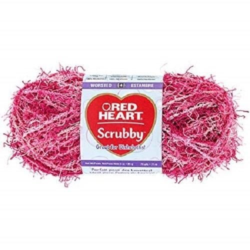 Red heart Scrubby Dishcloth Yarn Candy Carousel 1