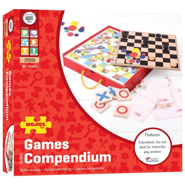Bigjigs Toys Games Compendium Carousel 7