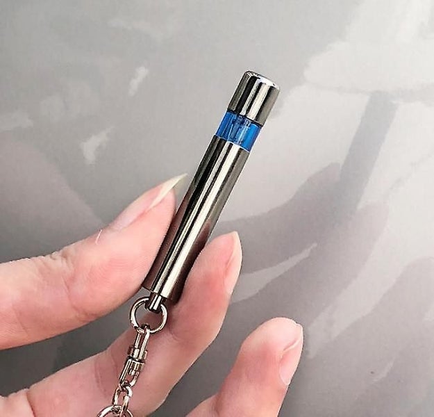 Static Eliminate Discharge Static Discharge Remover Blue Silver Tone Carousel 1