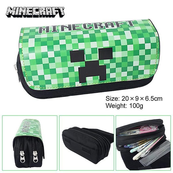 Green Pencil Case Boys Cute School Supply Organizer Cool Pen Box Holder Bag With Carousel 1