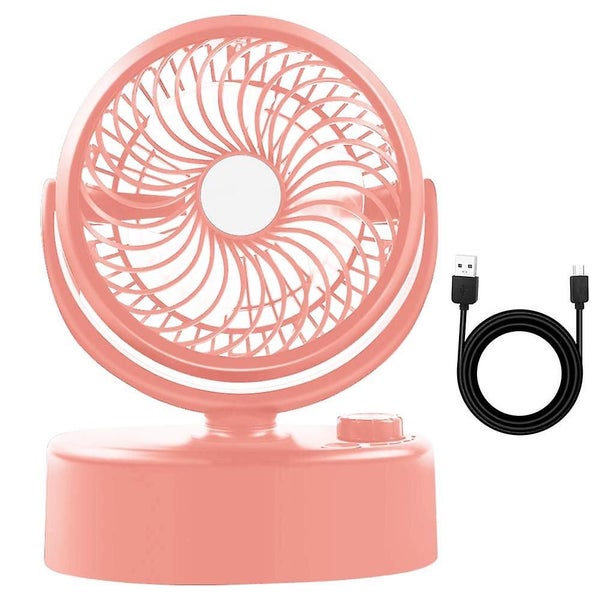 Desk Fanmini Usb Charging Fan Automatic Shaking Head Rotation Perfect Small Pers Carousel 1