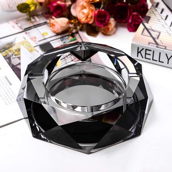 Ashtray, Crystal Ash Tray Holder For Home Office Tabletop Decoration, Gift Ashtr Carousel 2