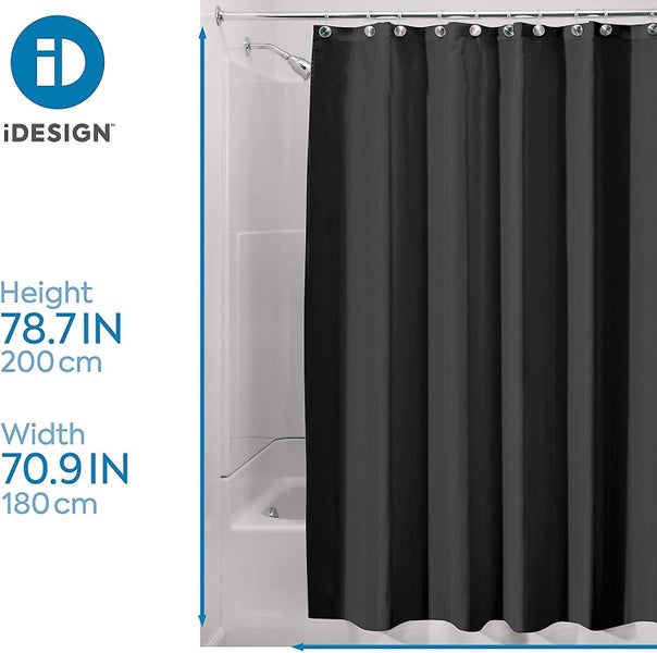 Shower Curtain, Waterproof Polyester Shower Curtain With Reinforced Hem, Washabl Carousel 2