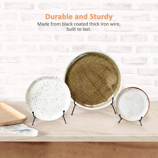 6 Pack 3 Size Upgraded Anti-slip Plate Stands64555764603138111