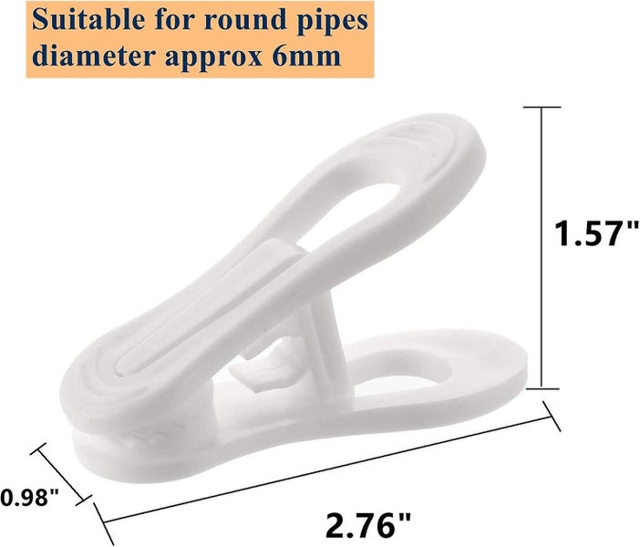 50 Pack Hanger Clips For Hangers, Multi-purpose Strong Pinch Easily Clip On Clot Carousel 2