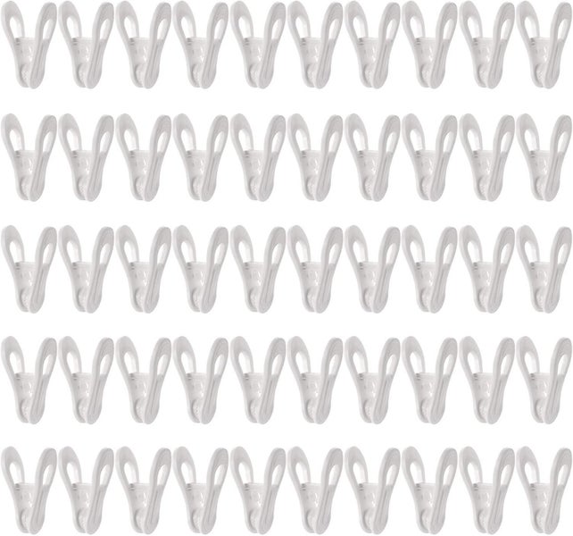 50 Pack Hanger Clips For Hangers, Multi-purpose Strong Pinch Easily Clip On Clot Carousel 5