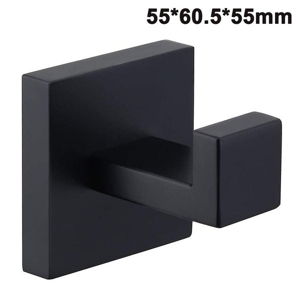 Bath Towel Hook Stainless Steel Square Clothes Towel Coat Robe Hook Cabinet Clos Carousel 1