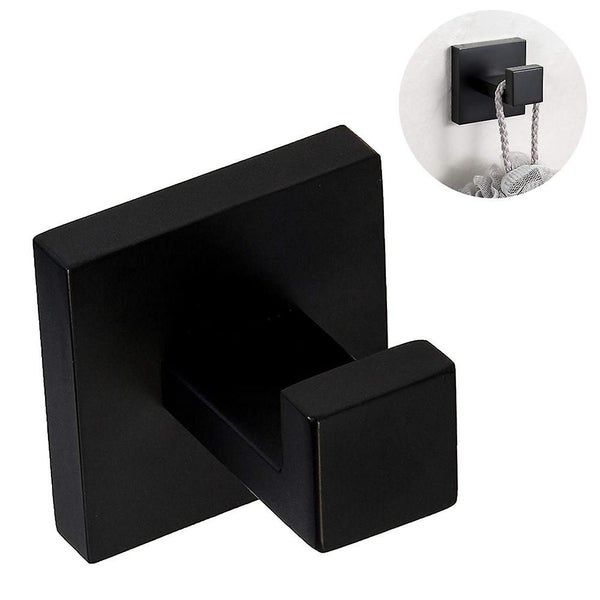 Bath Towel Hook Stainless Steel Square Clothes Towel Coat Robe Hook Cabinet Clos Carousel 2