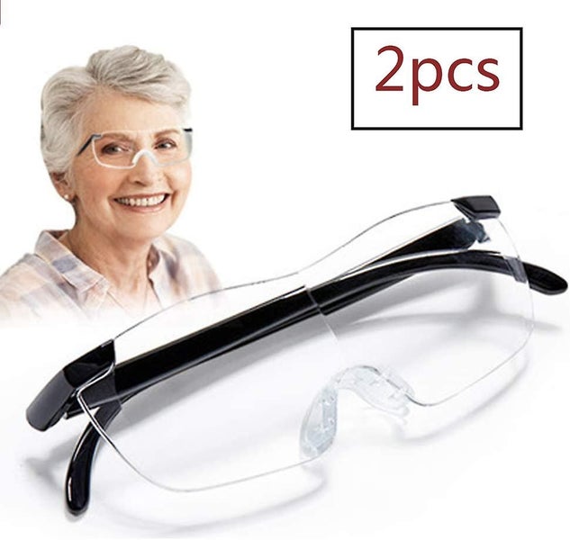 2pcs/set Vision Loupes Eyeglasses 160% Magnification Presbyopia Gift For Needle Carousel 1