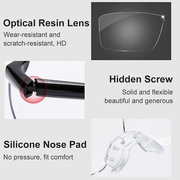 2pcs/set Vision Loupes Eyeglasses 160% Magnification Presbyopia Gift For Needle Carousel 2