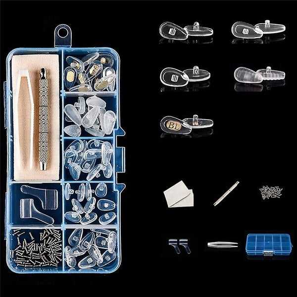 Eyeglasses Sunglasses Repair Kit, Balloon Soft Silicone Nose Pads Support Replac Carousel 1