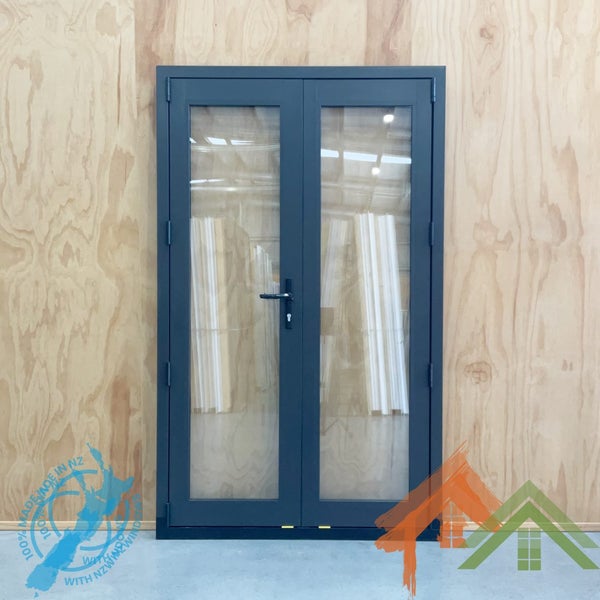 New 1200w x 2000h Ironsand/Black Double Glazed French Door HIGH WIND ZONE Carousel 2