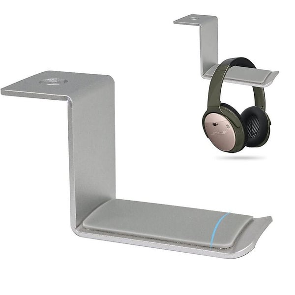Headphone Headset Holder Hook Mount, Lifestyle Under Desk Space Saving Headphone Carousel 2