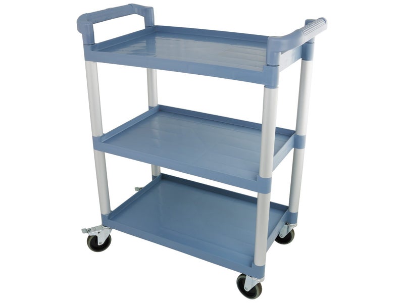 Trolley 3 Tier Service Cart - Commercial Cleaning - 800 x 410 x 960mm High Carousel 2