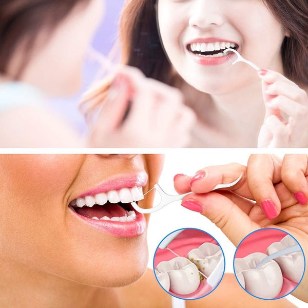 Dental Flavoured Floss Picks, High Toughness Toothpicks Sticks Clean/healthy Carousel 5