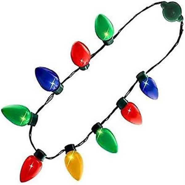 Light Up Flashing Glow In The Dark Necklace Led Light Bulbs Carousel 1