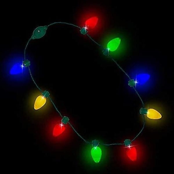 Light Up Flashing Glow In The Dark Necklace Led Light Bulbs Carousel 2