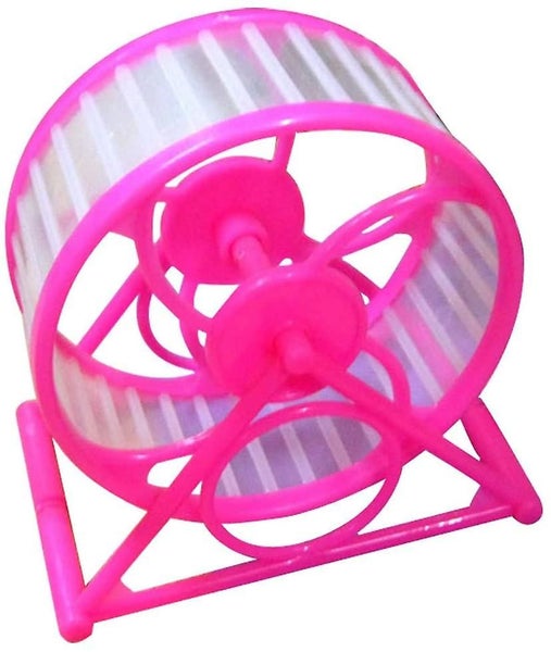 1pc Rosy Hamster Wheel Pet Jogging Hamster Mouse Guinea Pig Animals Exercise Toy Carousel 2