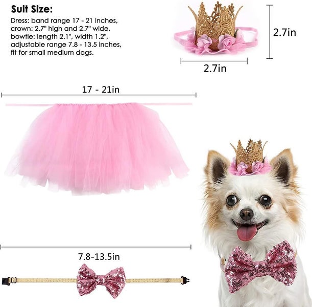 Dog Birthday Decor Collar Crown Hat Dog Birthday Cone Hat Carousel 2