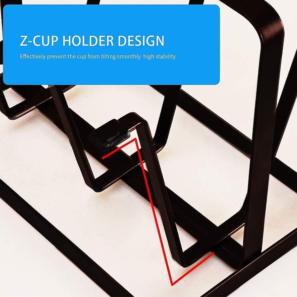 Drip Irrigation Shelf Drain Shelf Cup Holder Black Bottle Cup Holder Stainless C Carousel 4