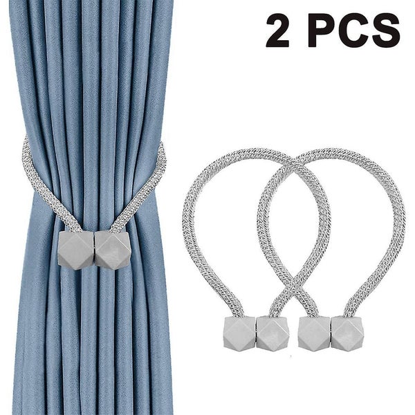 2 Pcs Magnetic Curtain Tiebacks, Convenient Drape Tie Backs, Decorative Drape T Carousel 1