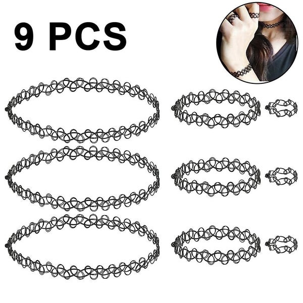 Beauty Necklaces Tattoo Necklace Choker Elastic Lace Necklace Carousel 1