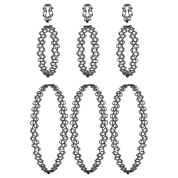 Beauty Necklaces Tattoo Necklace Choker Elastic Lace Necklace Carousel 2