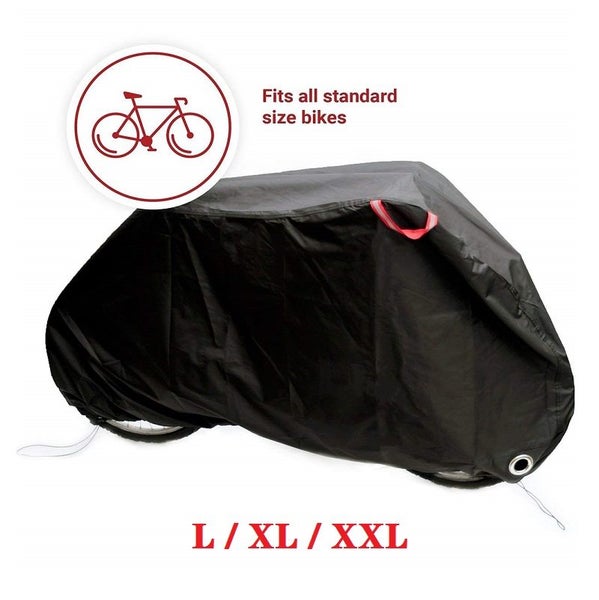 SIZE LARGE Waterproof Cycle Cover For Bicycle Rain Dust Resistant Garage Storage Carousel 1