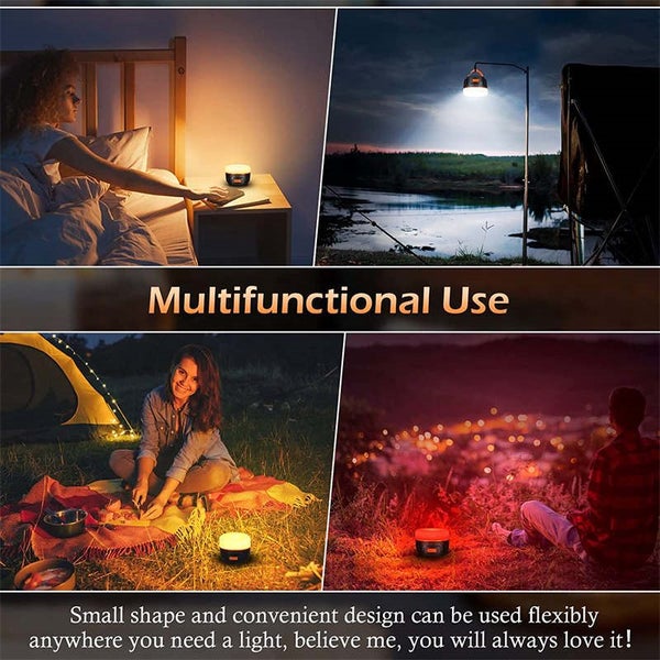 Portable LED Camping Light Magnetic Base -Brown Carousel 7