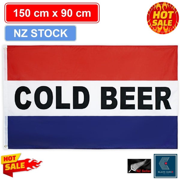 Cold Beer Flag Beer Bar Open Beer related Accessories *Local STOCK NOW* Carousel 1