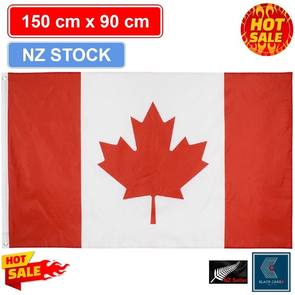 Canada Flag Canadian Flags 150cm x 90cm *Local STOCK NOW*